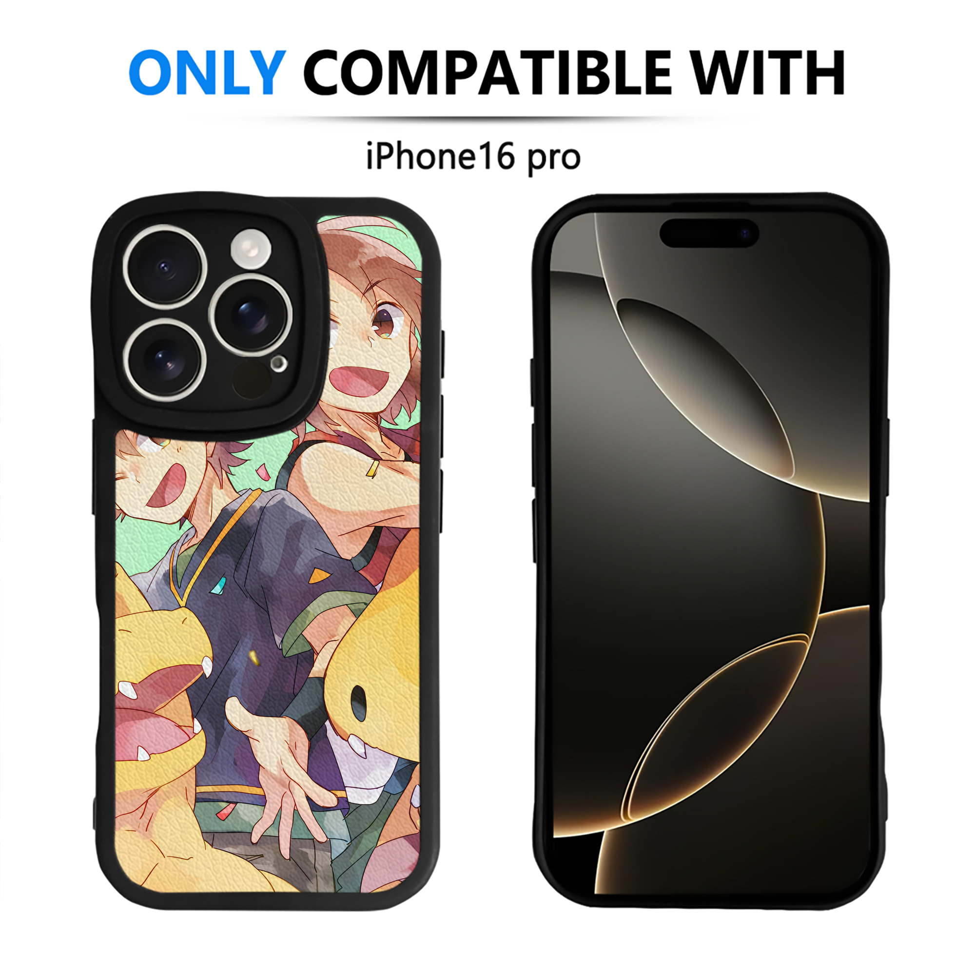（画像用） Digimon デジタルモンスター/デジモン 【iPhone 16シリーズ対応】シリコンスマホケース（レザー調） 材質：シリコン